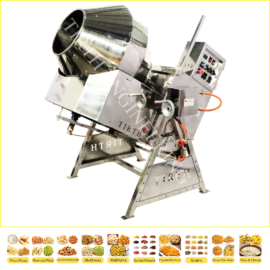 [TE/19-A] 50 KG Roasting/ Mixing/ Coating/ Flavouring Machine with Control Panel