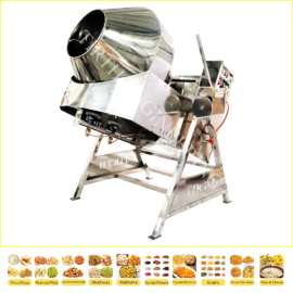 [TE/20-A] 100 KG Roasting/ Mixing/ Coating/ Flavouring Machine with Control Panel